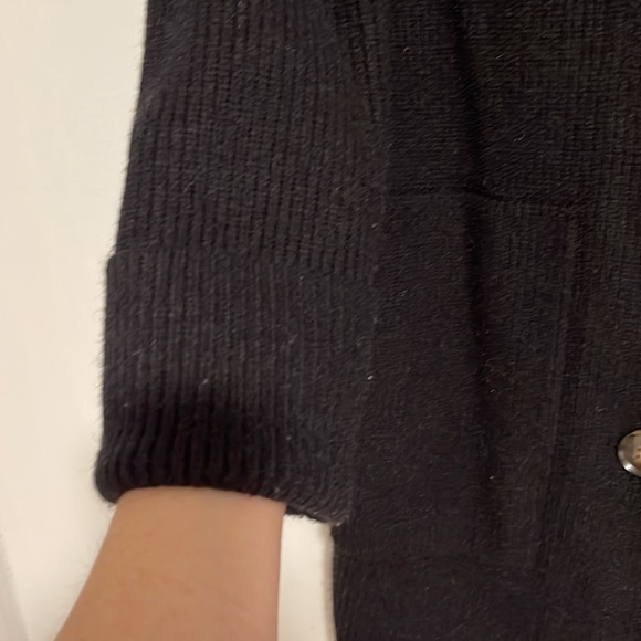 EUC Ann Taylor Hooded Sweater Coat - size small - Picture 7 of 11